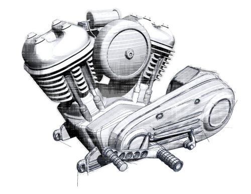 Drawing of engine 