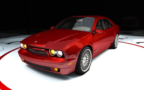 3D / CGI 红色汽车