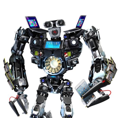 3D / CGI robot with big arms