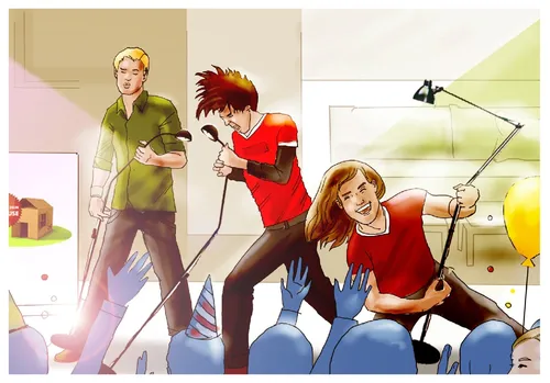 Teenagers music event

