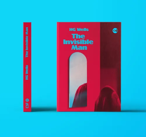 Book cover design of The Invisible Man by H.G. Wells, art by Andrei Nicolescu