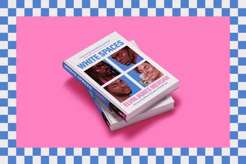 Stack of White Spaces magazines with portraits on cover, by Andrei Nicolescu