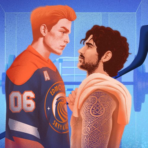 Illustration by Andrei Nicolescu of two athletes facing each other