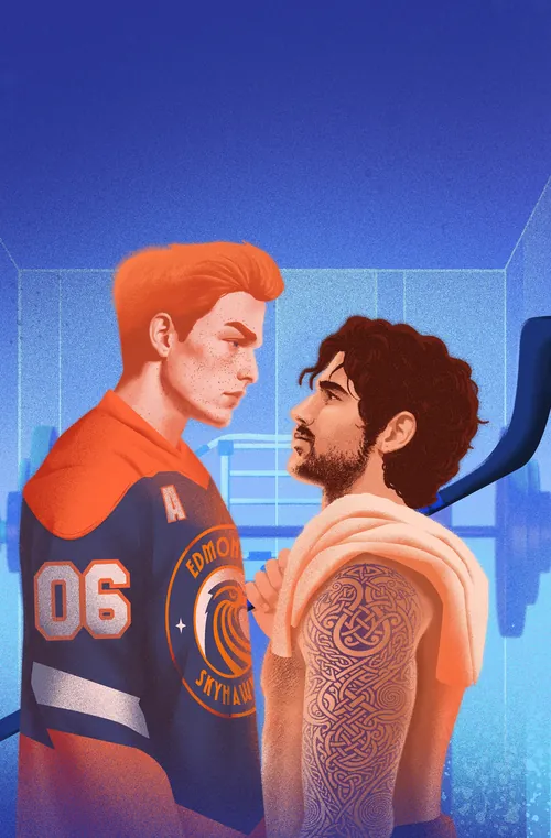 Illustration by Andrei Nicolescu of two athletes facing each other
