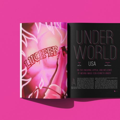 Open Lucifer and Underworld USA book photographed by Andrei Nicolescu