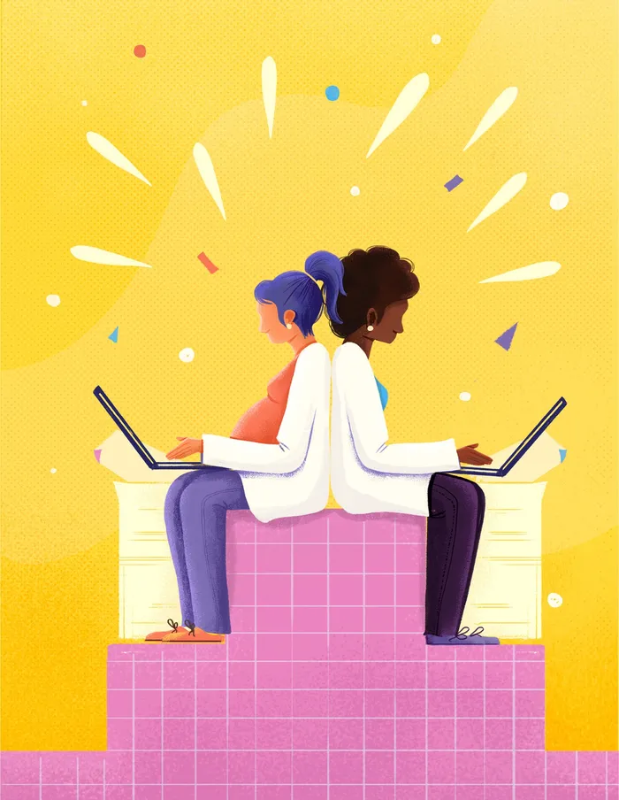 Women illustration for Women in Science Magazine