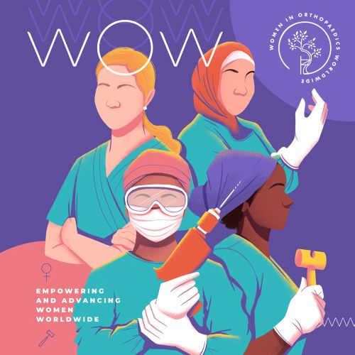 Poster design of Women in Orthopedics Worldwide 