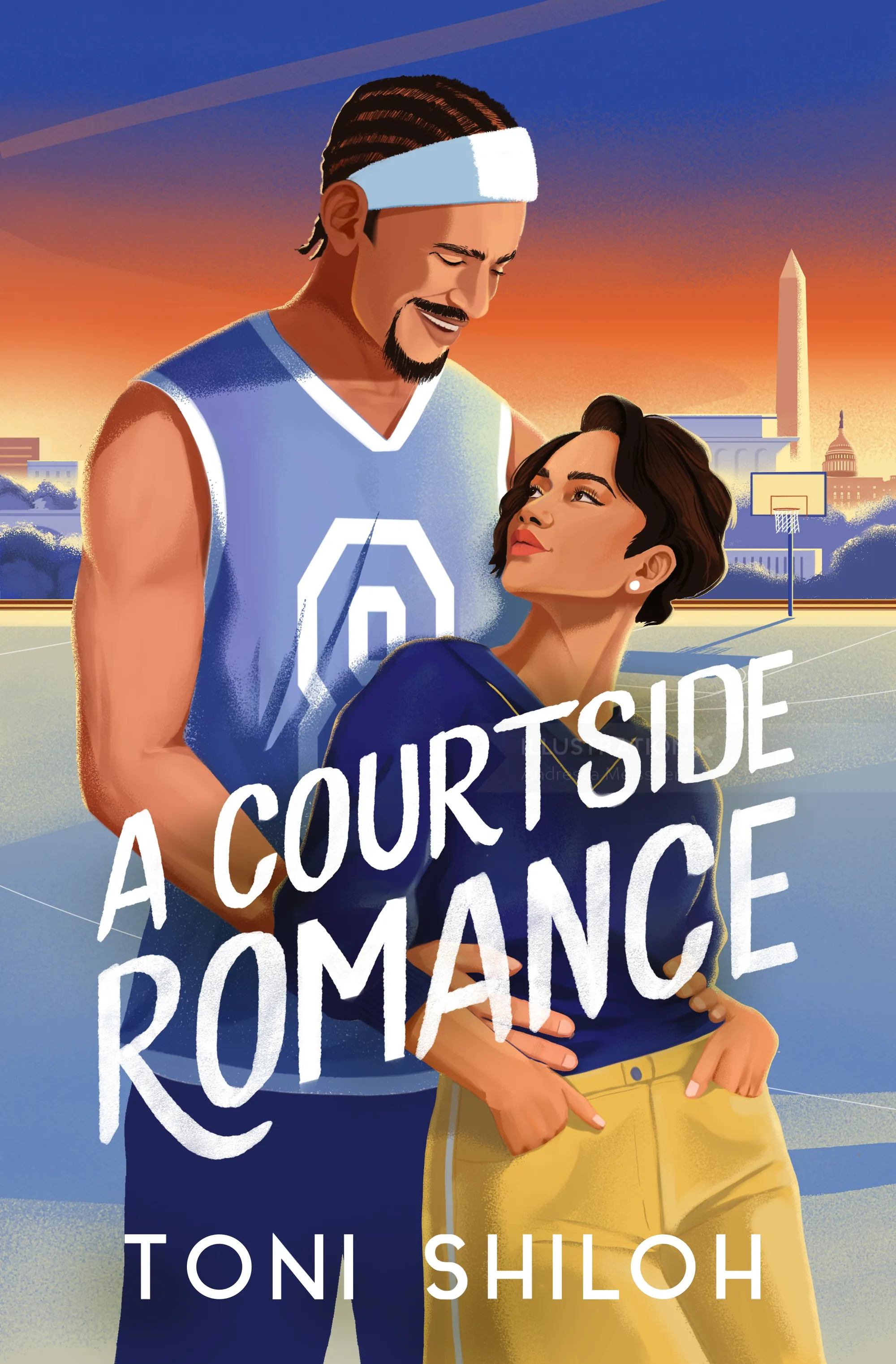 Andressa Meissner’s A Courtside Romance cover shows a basketball player and woman.