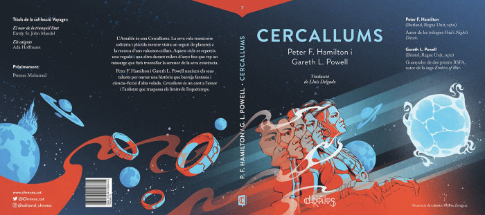 A sci-fi novel cover of "Cercallums"