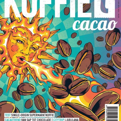 Artwork inspired by Ray & Jules solar energy coffee for KoffieTcacao