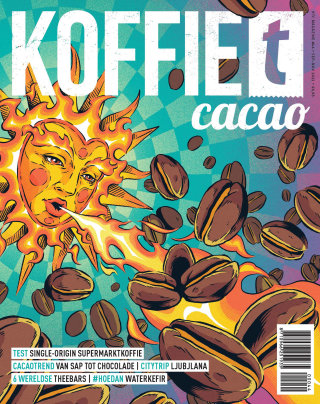 Artwork inspired by Ray & Jules solar energy coffee for KoffieTcacao