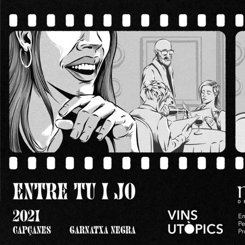 Label design for ‘Entre Tu I Jo’ wine