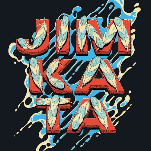 JIMKATA lettering pattern for T-shirt