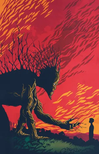 Illustration about J.A. Bayona's movie 'A Monster Calls'