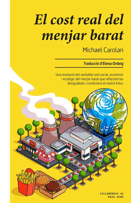 Cover illustration of The Real Cost of Cheap Food by Andreu Zaragoza
