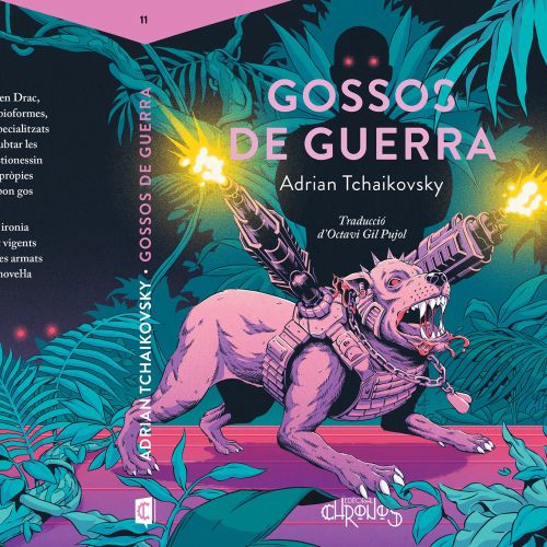 Cover artwork of Gossos de Guerra by Adrian Tchaikovsky by Andreu Zaragoza