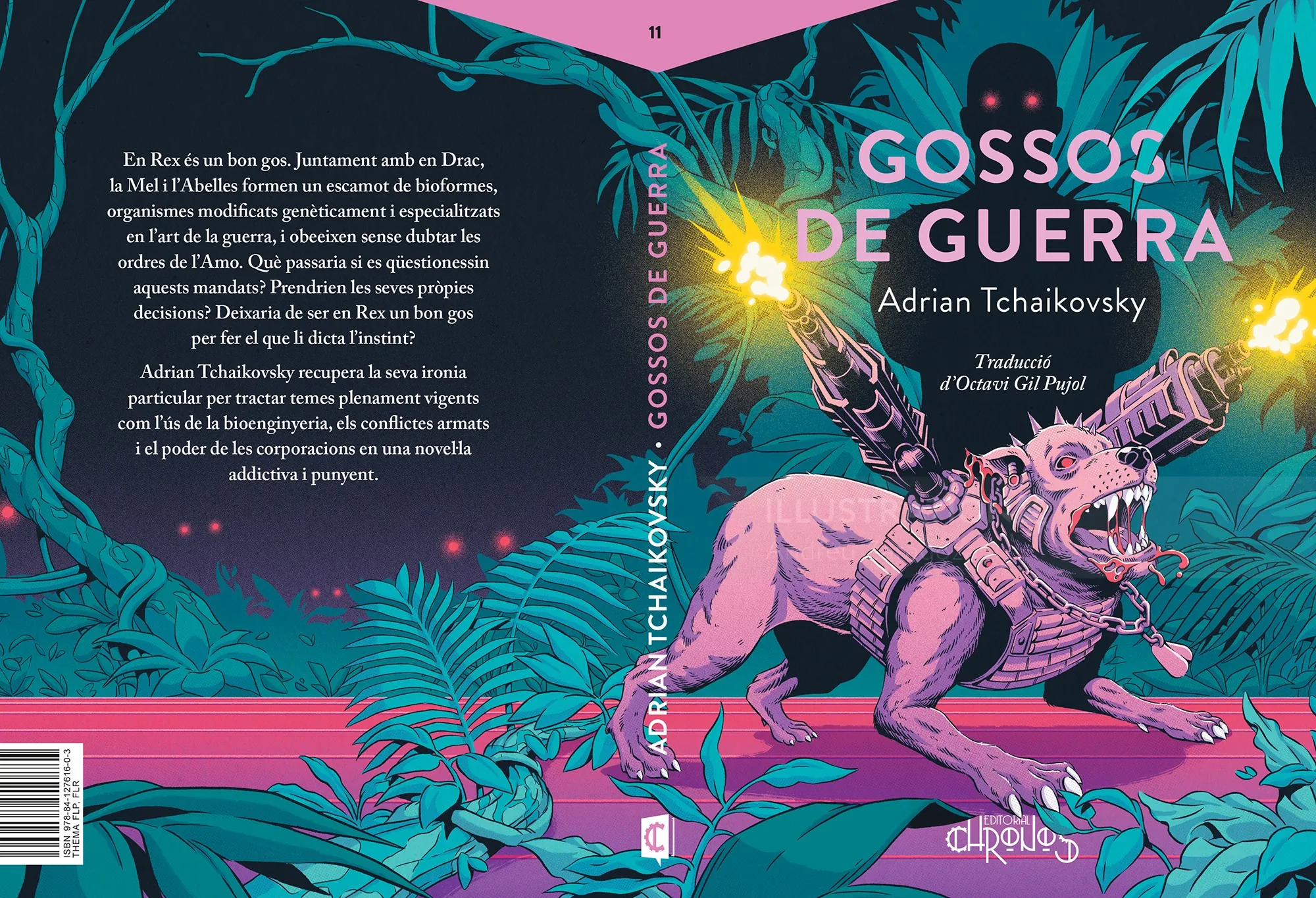 Cover artwork of Gossos de Guerra by Adrian Tchaikovsky by Andreu Zaragoza