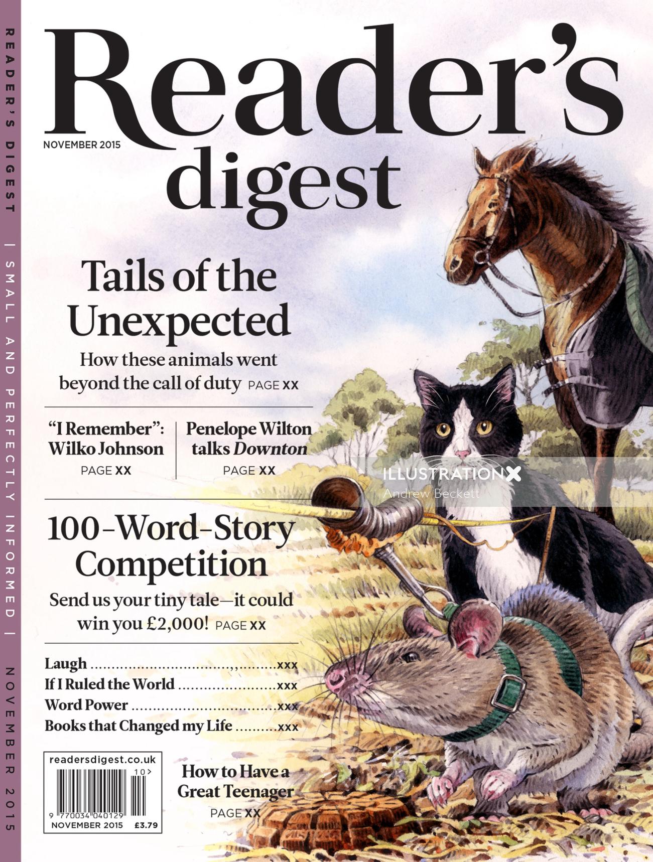 An illustration for Reader's Digest - Tails