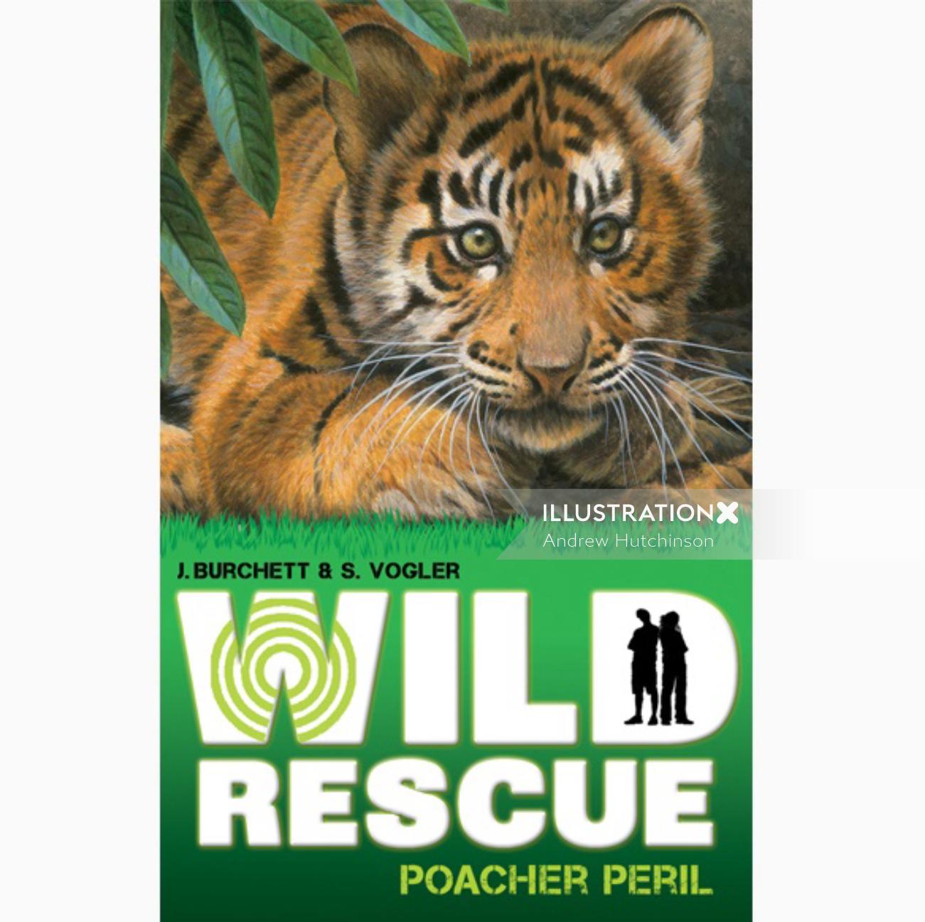 Tiger Cub Illustration, Wildlife Images © Andrew Hutchinson