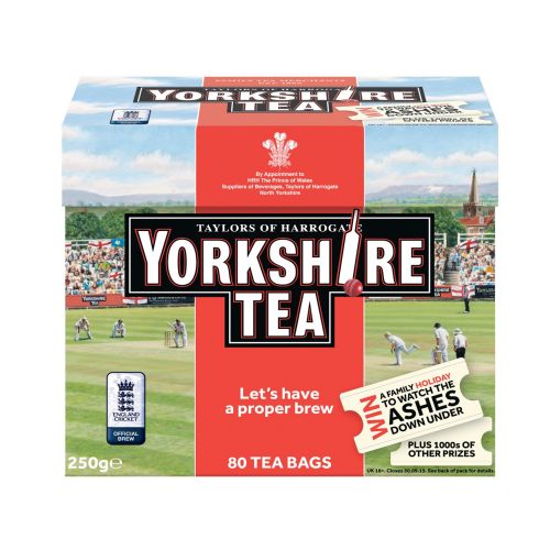 Andrew Hutchinson's artwork for a Yorkshire tea box.