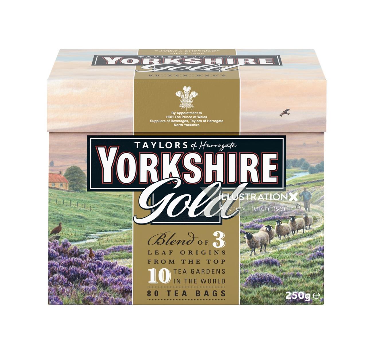 Labeling for Yorkshire Gold by Taylors of Harrogate