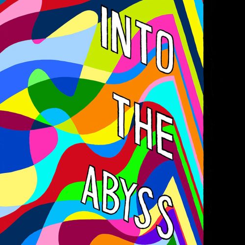 Into the abyss lettering art on book cover 