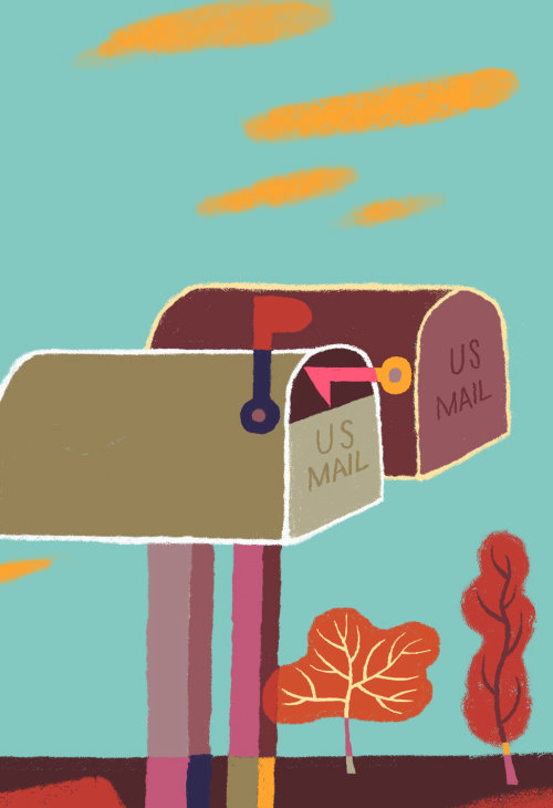 Conceptual illustration of US mail box
