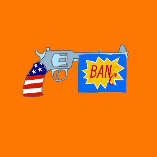 Ilustration of Ban Handguns
