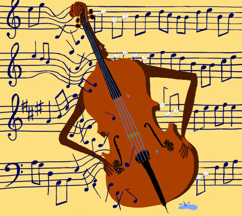 Kidney disease in shape of violin
