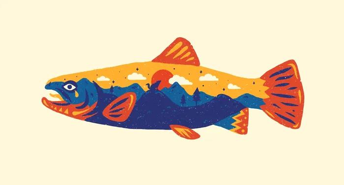 Nature graphic fish
