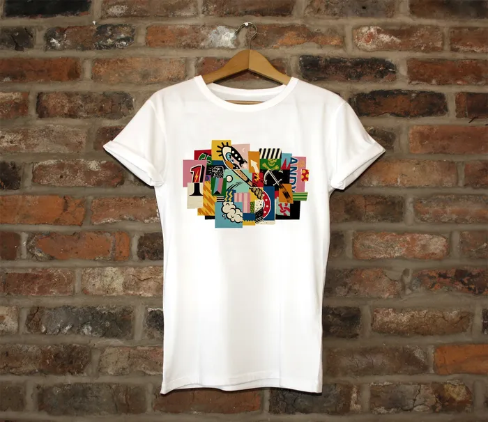 Graphic collage on tshirt
