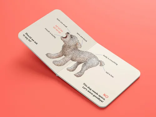 Illustration de chien pour livre pour enfants par Angela Salerno