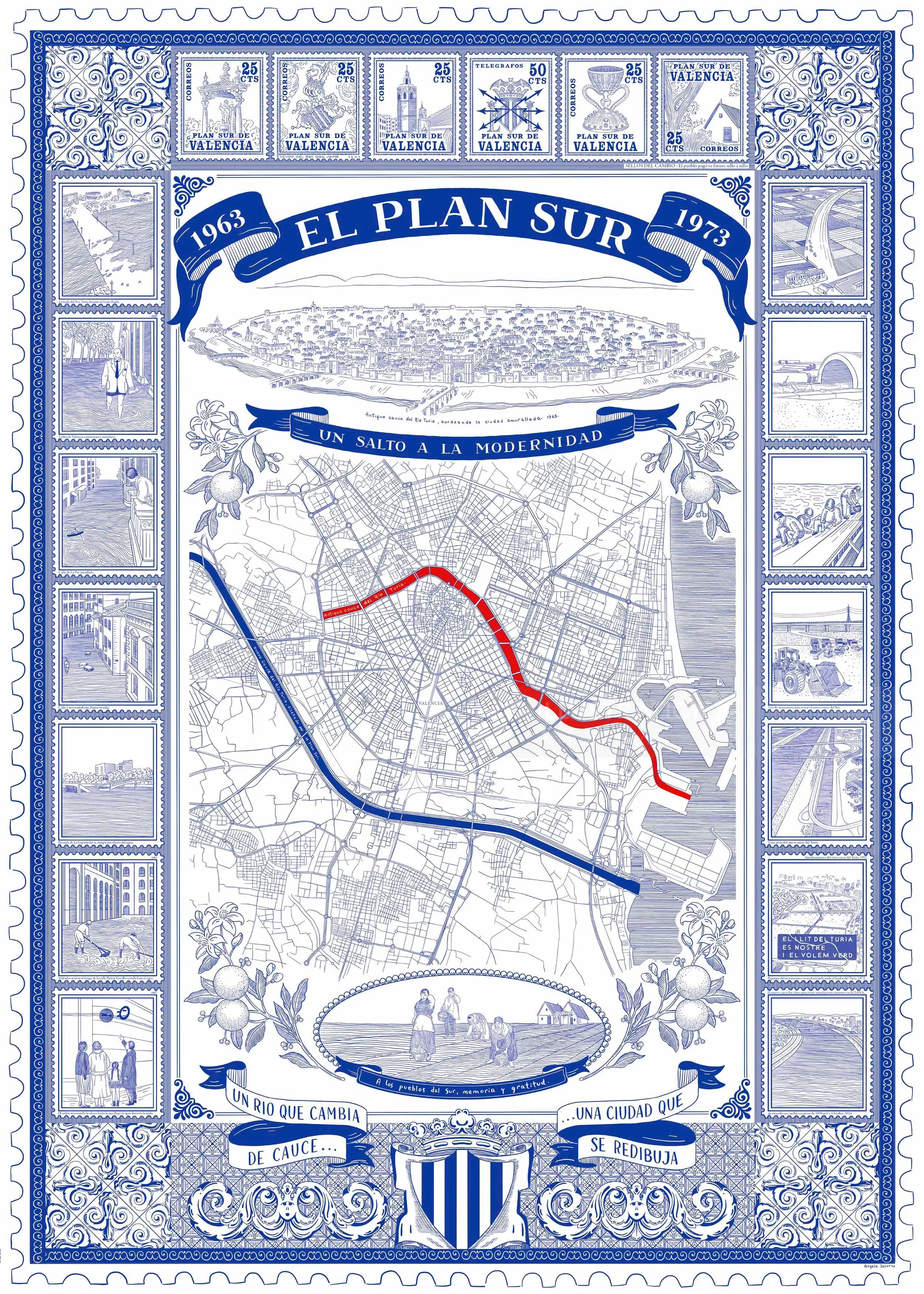 El Plan Sur map illustration by Angela Salerno