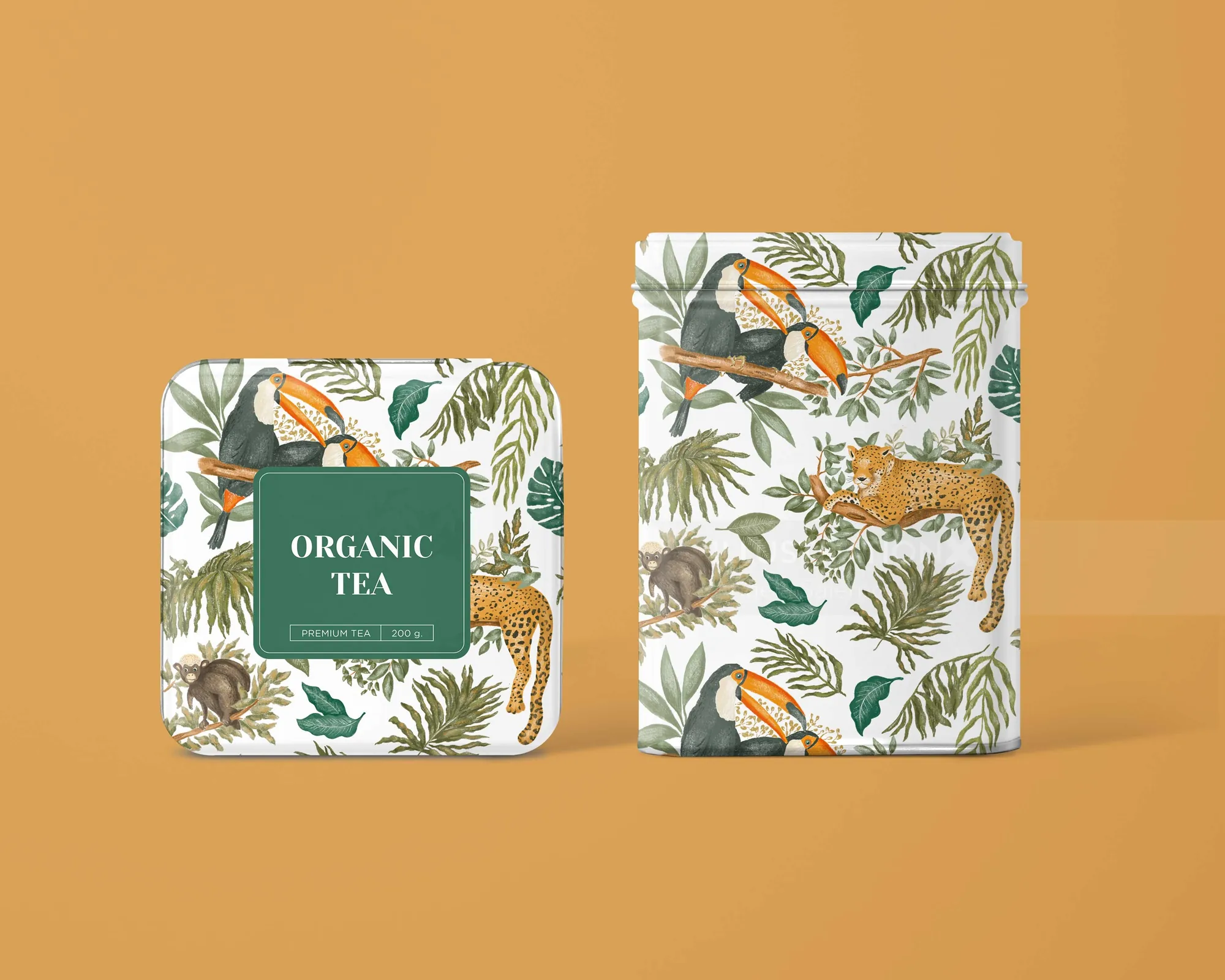 Organic tea packaging designed by Angela Salerno