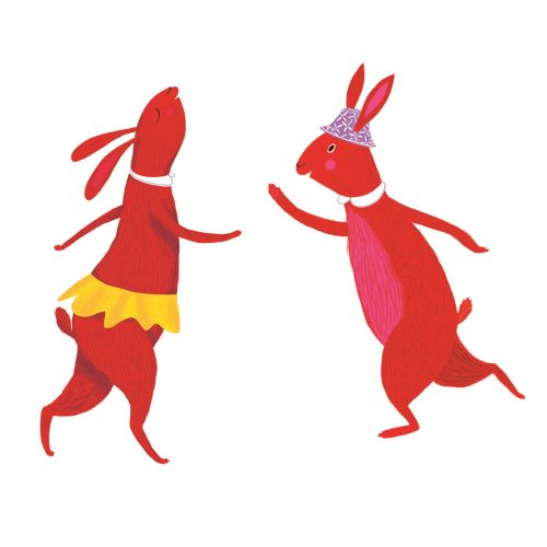 Funny rabbit character design