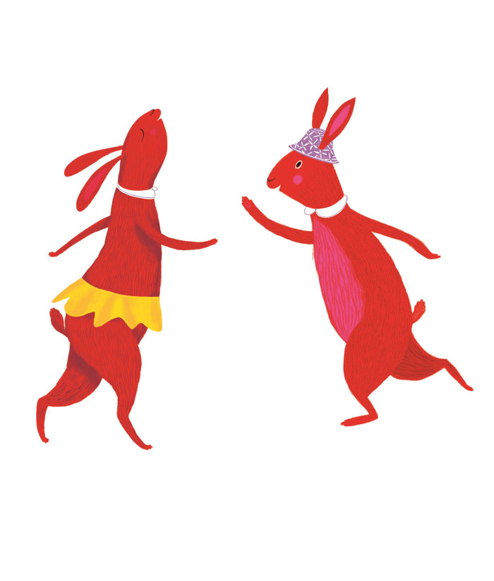 Funny rabbit character design