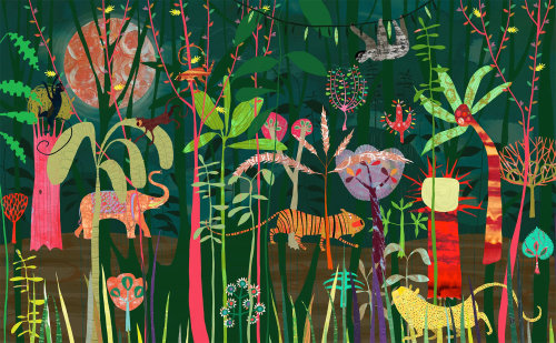 安妮·威尔逊的丛林插图