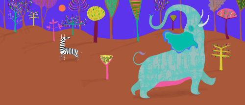 大象|动物插图合集