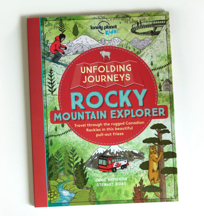 Book cover illustration of rocky mountain explorer