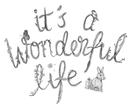 Typography of It's a wonderful life