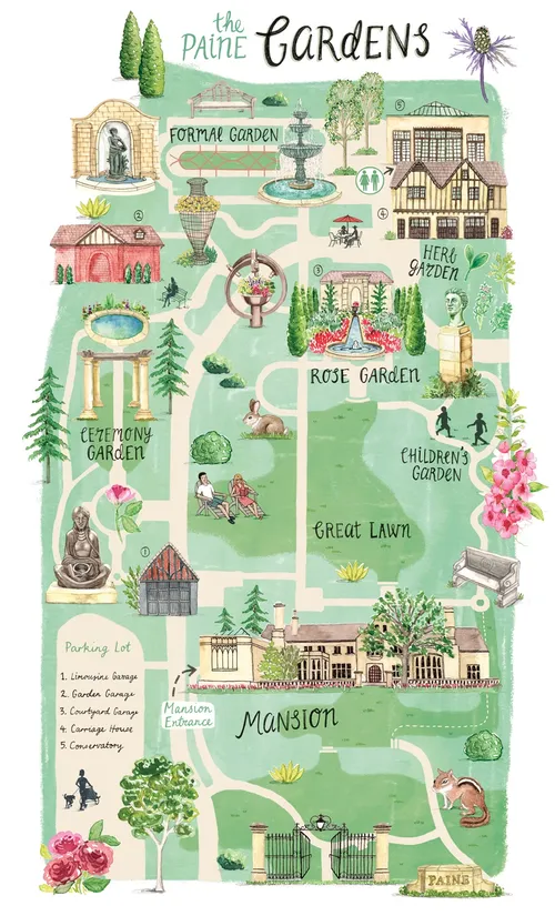 Maps the paine gardens
