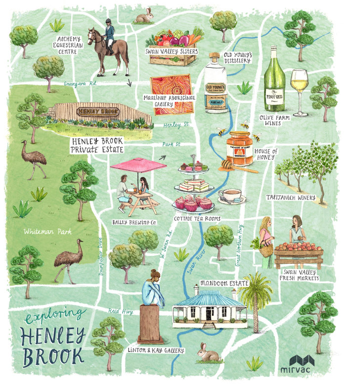 Maps of Henley Brook