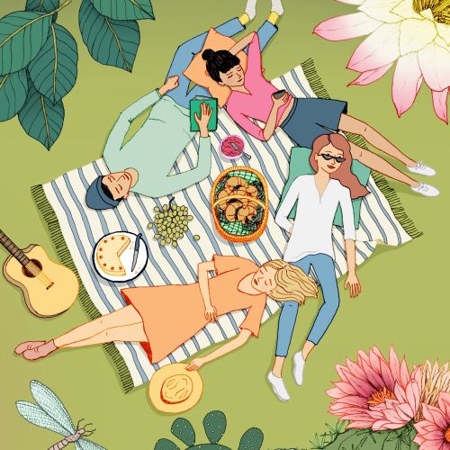 Annie Davidson international naive linework illustrator. Melbourne