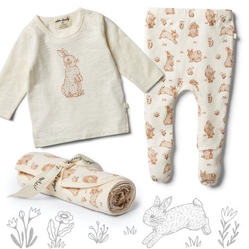 Animal-themed pattern design for Wilson & Frenchy kids' clothing