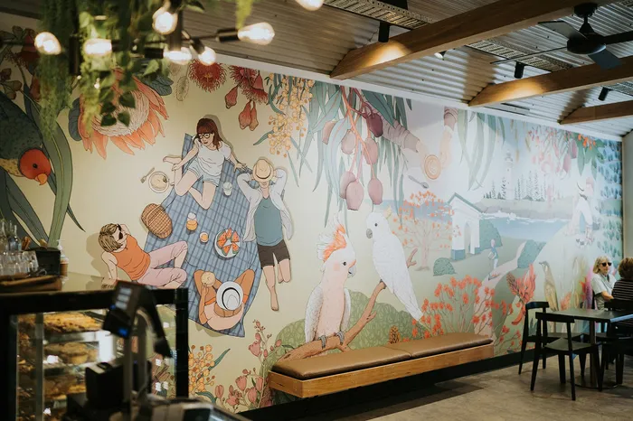 The Earnest Arthur Café's Wall Murals