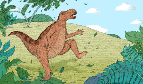 dinosaurs, illustration, medibank, stomping