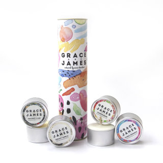 Embalaje de velas de té para Grace &amp; James