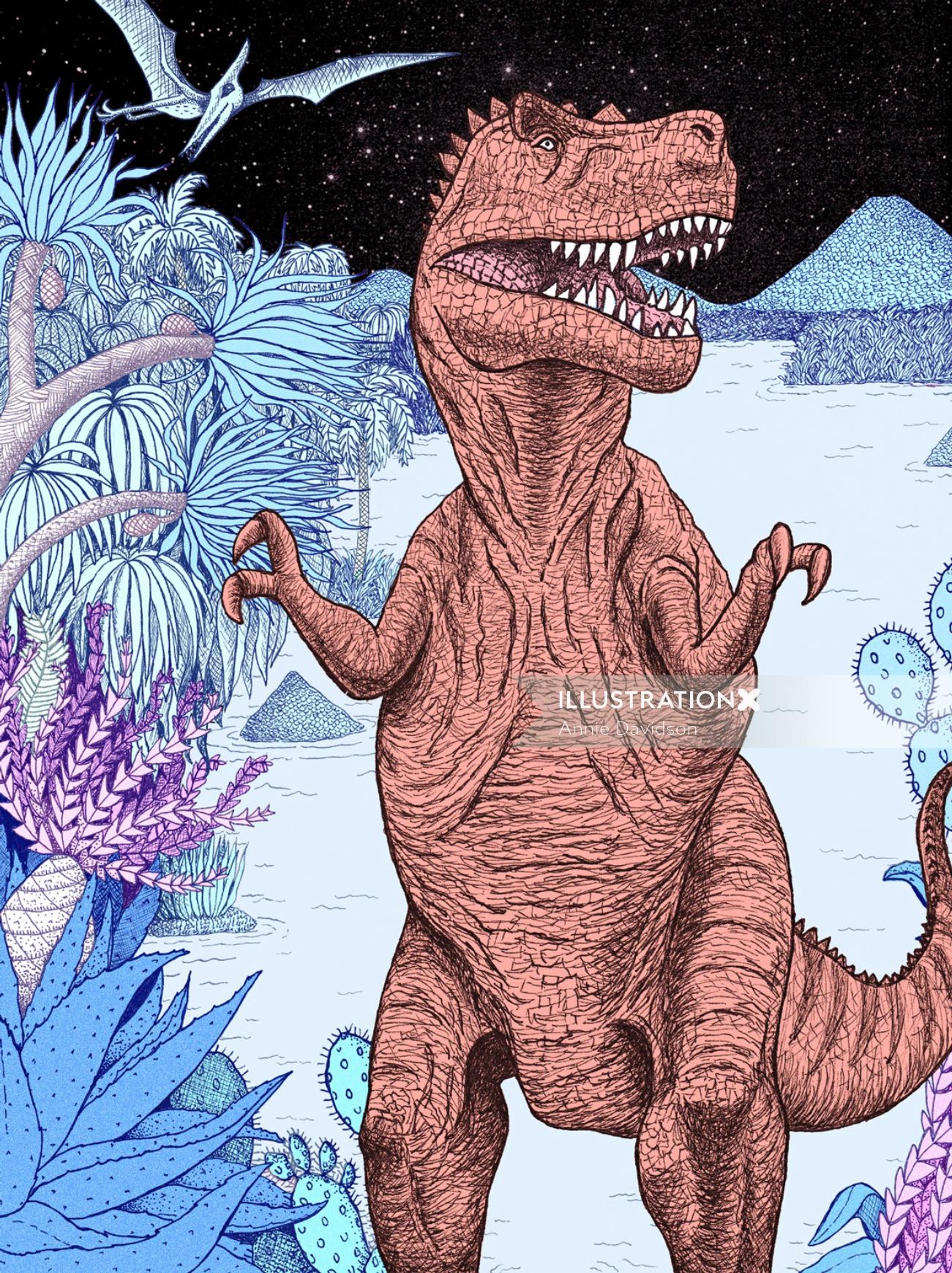 Illustration Tyrannosaurus Rex