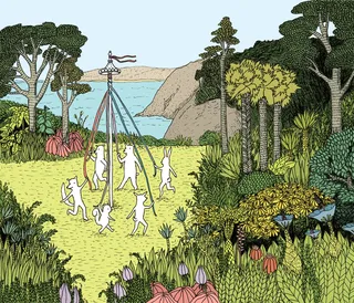 Around the maypole | Illustration by Annie Davidson