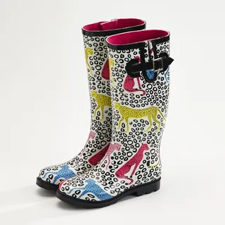 Watercolor design of Africa Gumboots